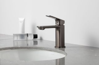 Смеситель для раковины Gappo G1028-9 оружейная сталь